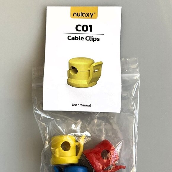 NEW CORD HOLDER, ADHESIVE CABLE ORGANIZER CLIPS 4 PACK - Picture 4 of 10